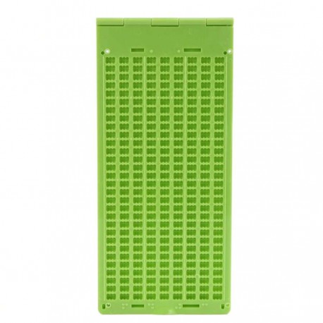 Regleta Braille de plástico 9 líneas por 30 celdas